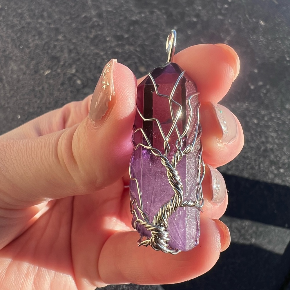 Amethyst Tree of Life Pendant